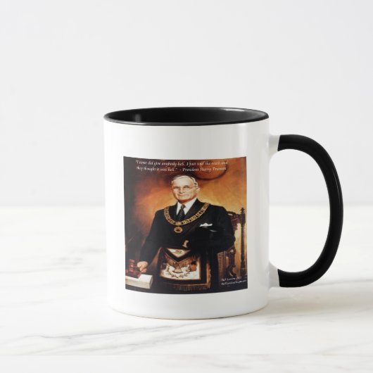 Mug Citation de Harry Truman "N'a pas donné l'enfer" (Droite)