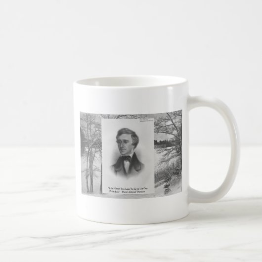Mug Citation de Henry David Thoreau (Droite)