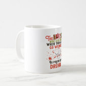 Mug Citation de jeu de Noël de l'infirmière drôle (Devant gauche)