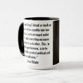 Mug Citation de John Adams (Devant gauche)