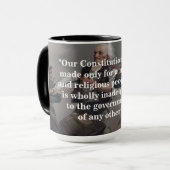 Mug Citation de John Adams sur notre Constitution (Devant gauche)