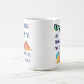 Mug citation de jour de plage (Centre)