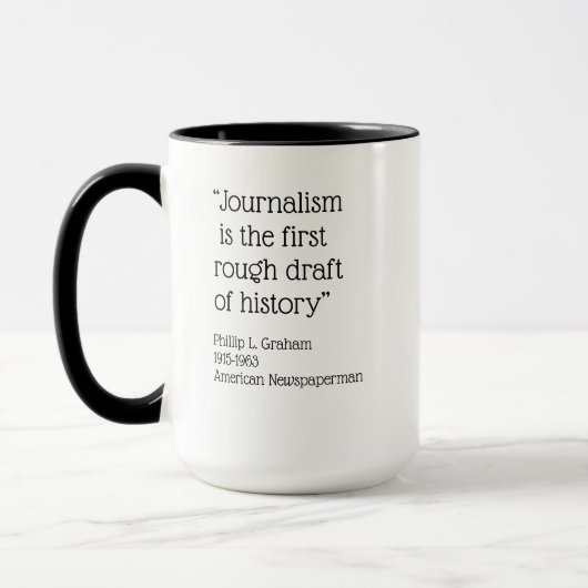 Mug Citation de journalisme (Gauche)