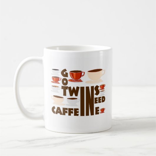 Mug citation de jumeaux drôle (Gauche)
