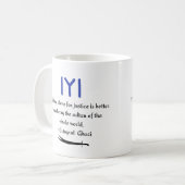 Mug Citation de Kayi Ertugrul Ghazi sur le combat pour (Devant gauche)