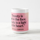 Mug Citation de Khalil Gibran sur la Beauté (Centre)