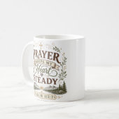 Mug Citation de la Bible chrétienne : La prière garde (Devant gauche)