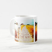 Mug Citation de la Bible Suivez la voie (Devant gauche)