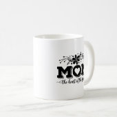 Mug Citation de la famille de la mère noire et blanche (Devant droit)