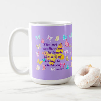 Mug Citation de la fête des mères avec des papillons d