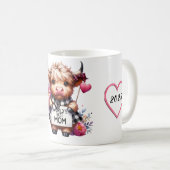 Mug Citation de la Fête des Mères/Vache personnalisée (Devant droit)
