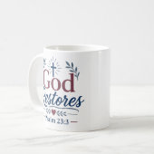 Mug Citation de la foi chrétienne : Dieu restaure (Devant gauche)