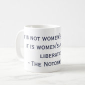 Mug Citation de la libération des femmes par RBG (Devant gauche)