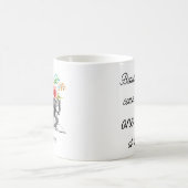 Mug Citation de la machine à coudre noire rouge Floral (Centre)