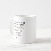Mug Citation de la meilleure fille bonus au monde (Devant gauche)