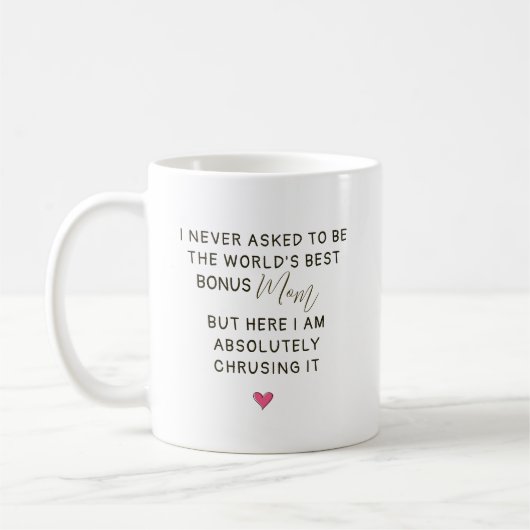 Mug Citation de la meilleure mère supplémentaire au mo (Gauche)