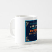 Mug Citation de la typographie Rumi - La blessure (Devant gauche)