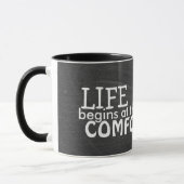 Mug Citation de la zone de confort sur tableau de bord (Gauche)