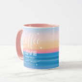 Mug Citation de l'amoureuse du café féminin (Devant gauche)
