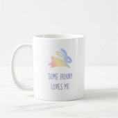 Mug Citation de lapin de lapin arc-en-ciel mignon (Gauche)