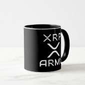Mug Citation de l'armée XRP Crypto Meme Hodl CryptoCur (Devant droit)