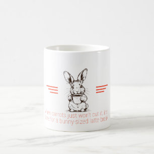 Mug Citation de latte de lapin drôle pour amateur de c