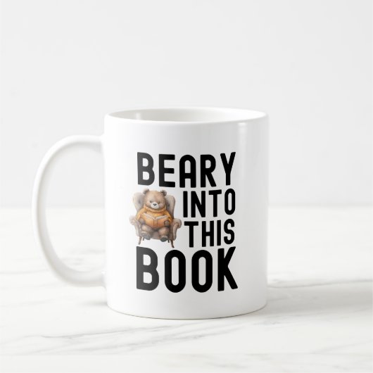 Mug Citation de l'auteur du livre de lecture de l'ours (Gauche)