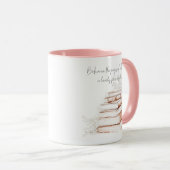 Mug Citation de l'auteur du livre rose deux tons (Devant droit)