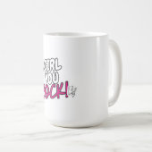 Mug Citation de l'autonomisation de la fille You Rock (Devant droit)