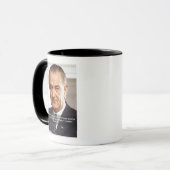 Mug Citation de LBJ "Knowing What's Right" (Devant gauche)
