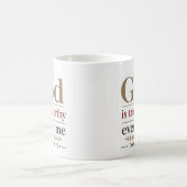 Mug Citation de l'Écriture : Dieu est fidèle à chaque (Centre)