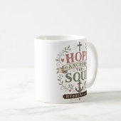 Mug Citation de l'Écriture Espoir Ancre l'Âme (Devant droit)
