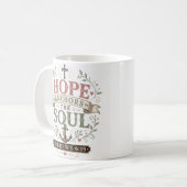Mug Citation de l'Écriture Espoir Ancre l'Âme (Devant gauche)