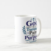 Mug Citation de l'Écriture sur Dieu qui transforme la (Devant droit)