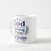 Mug Citation de l'Écriture sur Dieu qui transforme la (Devant gauche)