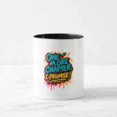 Mug Citation de lecture de style graffiti Tee / livre (Centre)