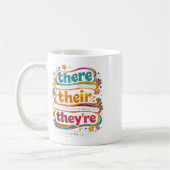 Mug Citation de l'enseignant de grammaire Groovy There (Gauche)