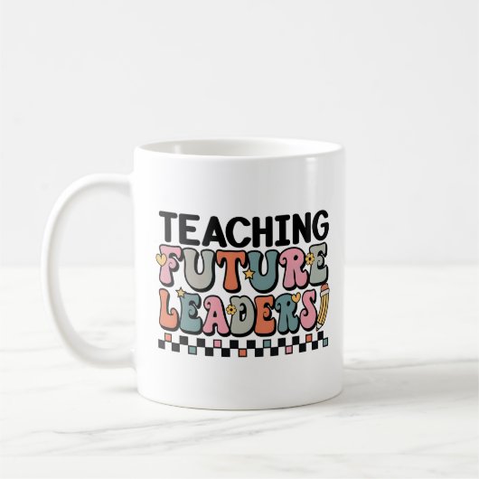 Mug Citation de l'enseignant super Earth Tones (Gauche)