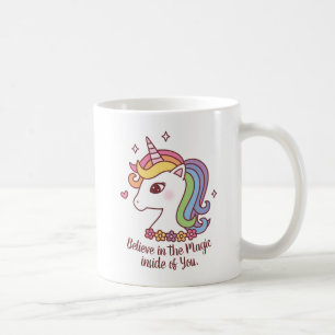 Mug Citation de licorne Croire en la magie en vous