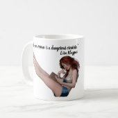 Mug Citation de Lisa Kleypas sur les femmes instruites (Devant gauche)