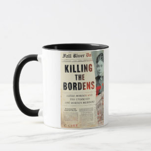 Mug Citation de Lizzie Borden et couverture de livre