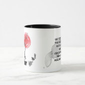 Mug Citation de l'observation d'oiseaux et de bouddha (Centre)