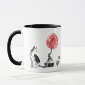 Mug Citation de l'observation d'oiseaux et de bouddha (Gauche)