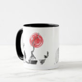 Mug Citation de l'observation d'oiseaux et de bouddha (Devant gauche)