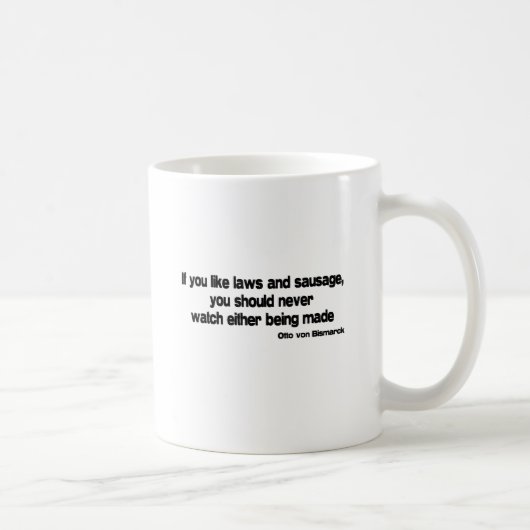 Mug Citation de lois et de saucisse (Droite)