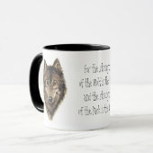 Mug Citation de loup et de pack - Collection d'animaux (Devant gauche)