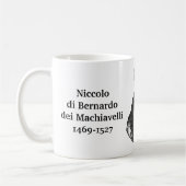 Mug Citation de Machiavelli sur l'intelligence (Gauche)