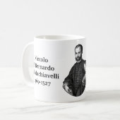 Mug Citation de Machiavelli sur l'intelligence (Devant gauche)