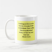 Mug Citation de Madame Curie (Gauche)