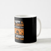 Mug Citation de maison hantée effrayante pour Hallowee (Devant droit)